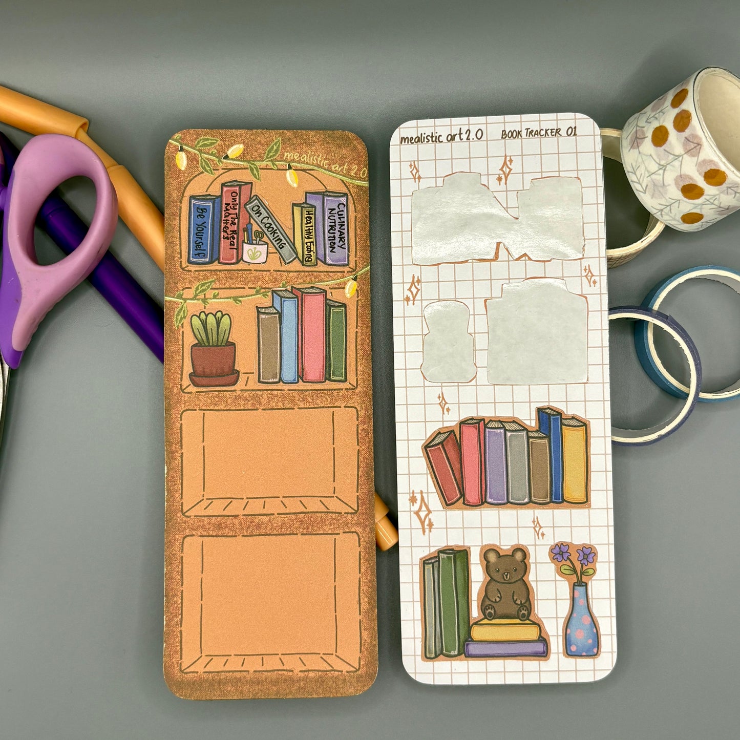 Bookmark / Book Tracker 01 Sticker Sheet