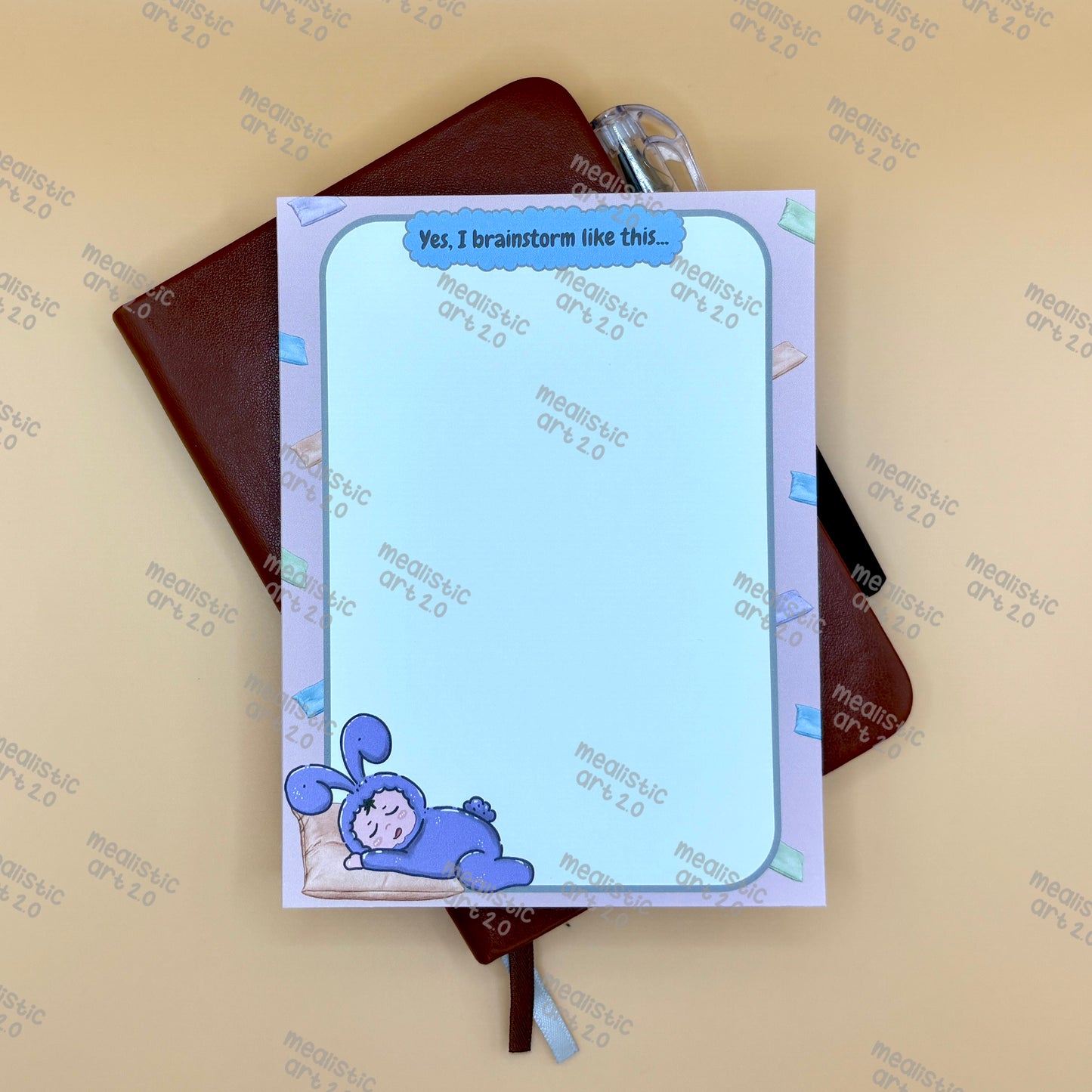 Yes, I brainstorm like this Notepad | Art & Friends Edition