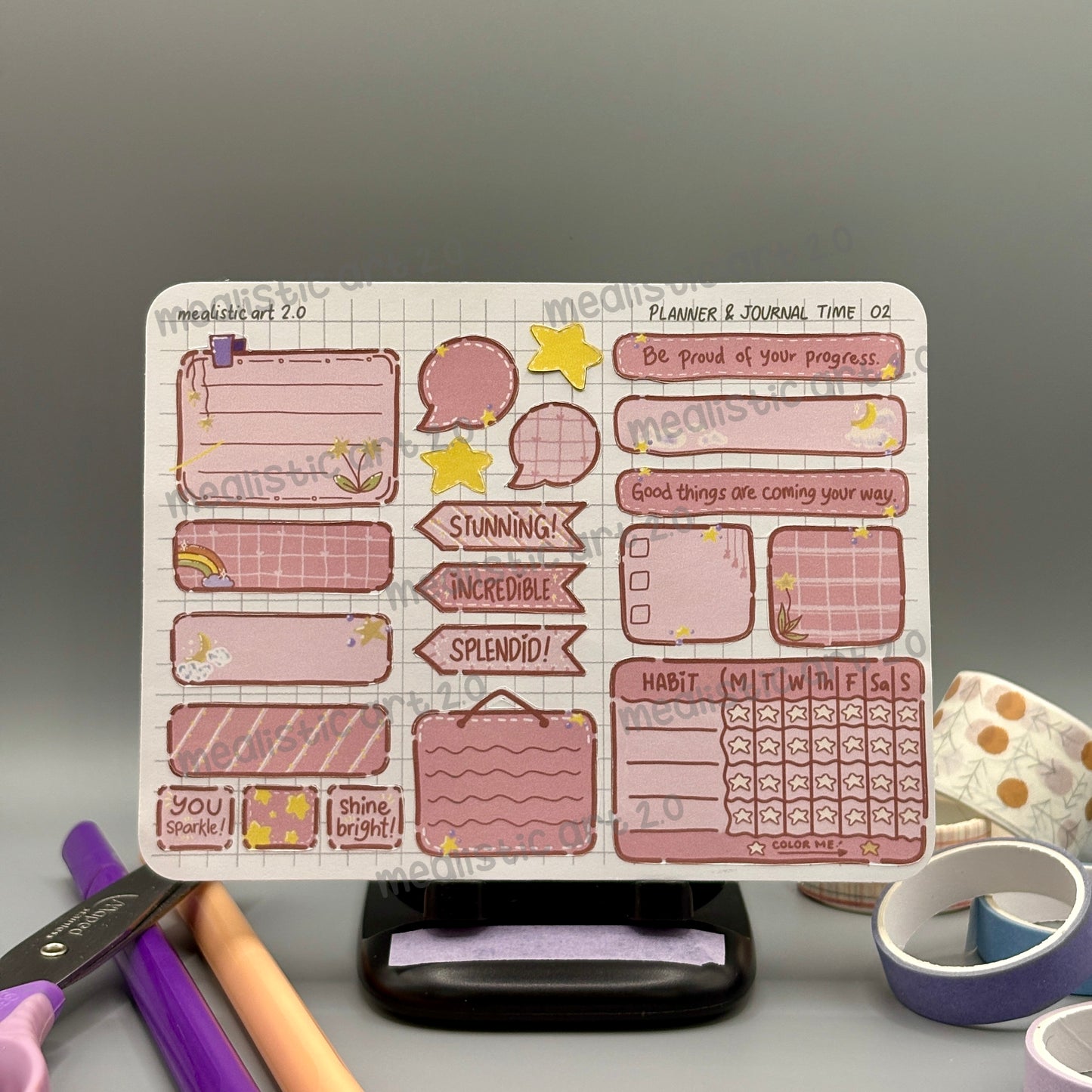 Planner & Journal Time 02 Sticker Sheet