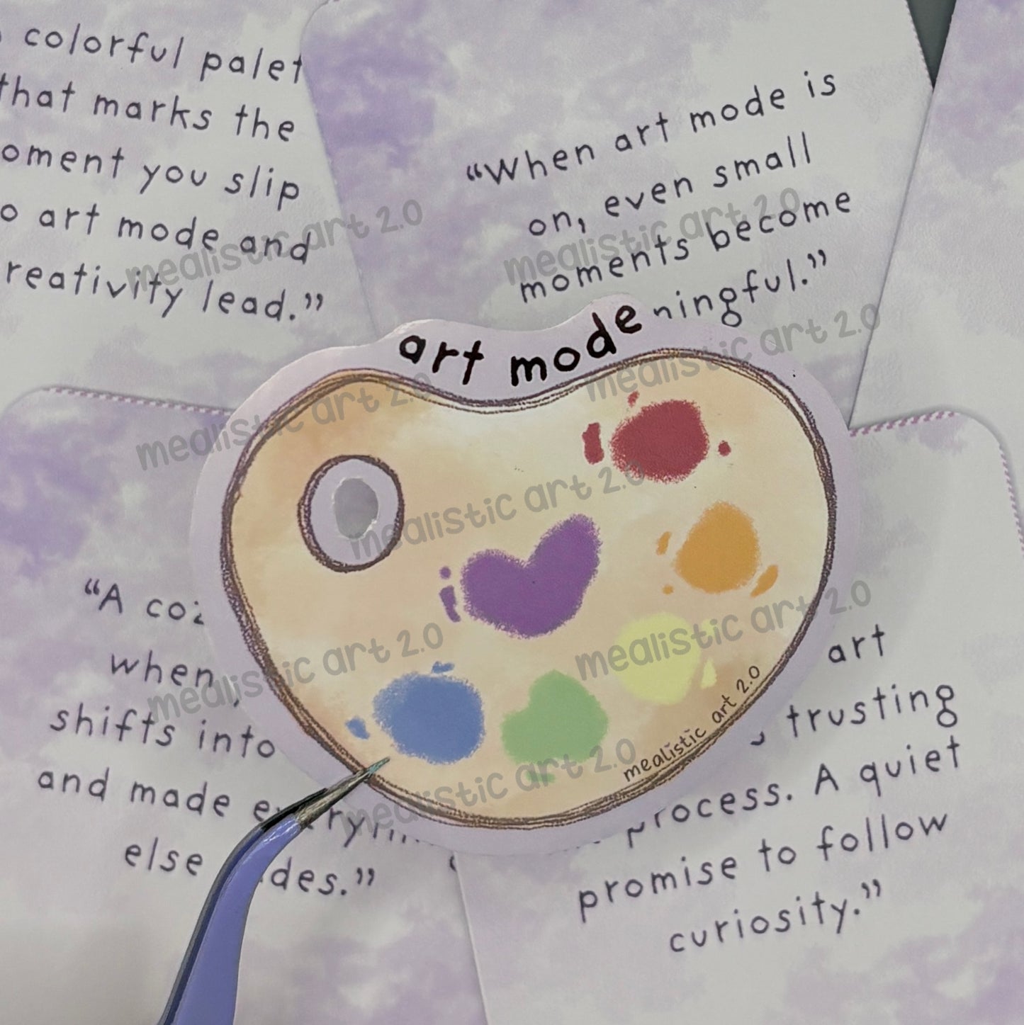 "Art Mode" Palette Glossy Vinyl Sticker