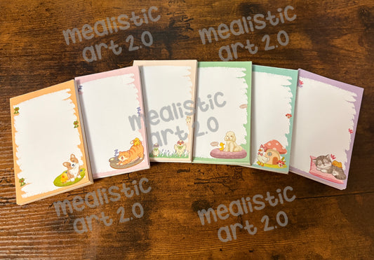 1st Notepad Collection | Dog and Duck 01