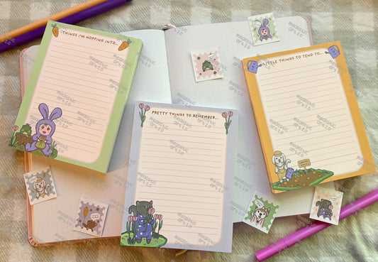 Cozy Spring Days Notepads | Art & Friends Collection