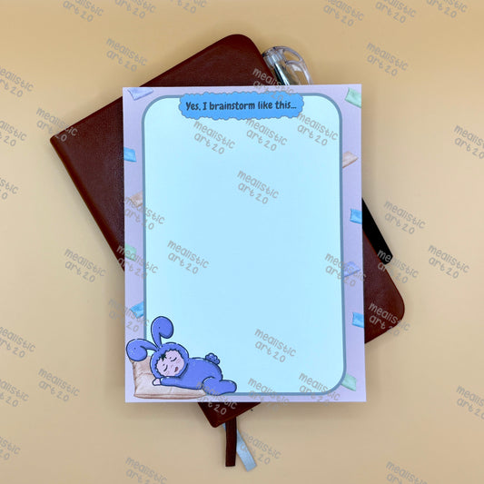 Yes, I brainstorm like this Notepad  | Art & Friends Edition