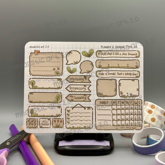 Planner & Journal Time 01 Sticker Sheet