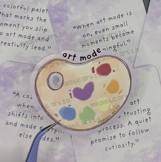 "Art Mode" Palette Glossy Vinyl Sticker